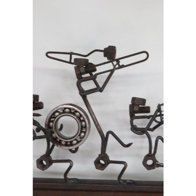 Orchestra Band Playing Instruments Folk Art Welded Nuts Screws Bolts For Sale - Image 9 of 13