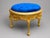 1980s Italian Rococo Gold Beech Blue Velvet Bench - 1 Pc For Sale - Image 12 of 12