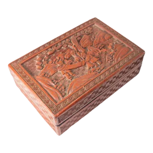 19th or 20th Century Chinese Red Cinnabar Lacquer Box