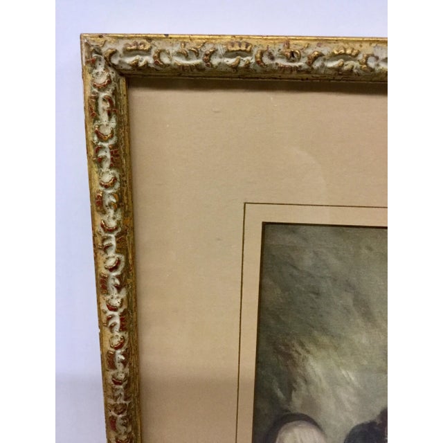 Antique Print of Woman Sitting, Framed For Sale In Portland, ME - Image 6 of 11