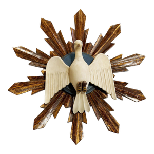 Vintage Large European Dove Sunburst Wall Decor 20"/Holy Spirit