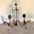 Sheffield Pullman Antique Tudor Rose Fireplace Andirons, Tools & Rack For Sale In Cincinnati - Image 6 of 14