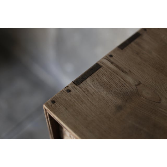 Brown Japanese Antique Nt Tansu 1920s-1940s / Natural Color / Cabinet For Sale - Image 8 of 10