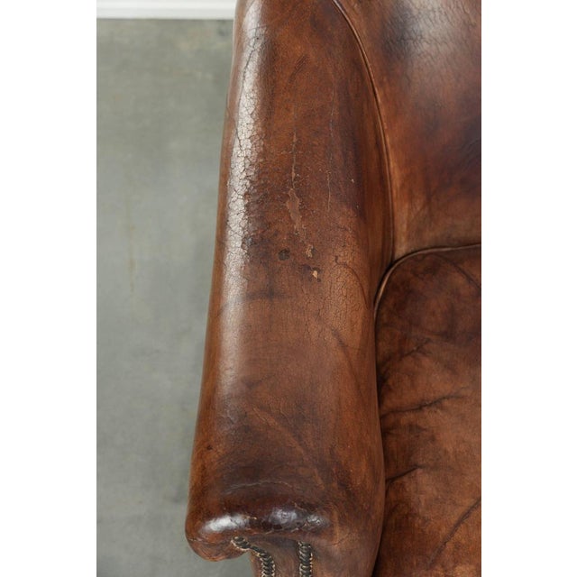 Vintage Sheepskin Club Armchairs, Set of 2 For Sale - Image 7 of 15