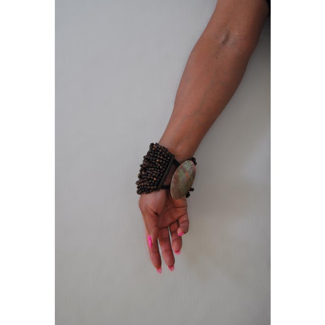Brown Vintage Monies Faux-Horn Bracelet by Gerda Lynggaard, 1990s For Sale - Image 8 of 14