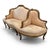 19th Century Swedish 3 Seat Giltwood Banquette For Sale - Image 4 of 8