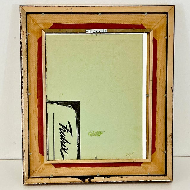 1970s Impressionist Abstract Sea & Sun Original Oil Painting, Framed & Unsigned For Sale - Image 9 of 9