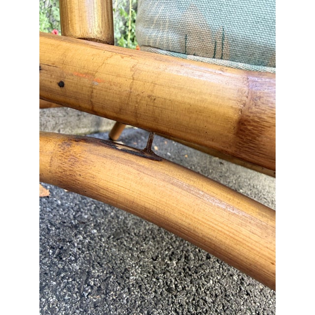 Brown Vintage Ficks Reed Style Mid-Century Rattan Bamboo Sofa For Sale - Image 8 of 12