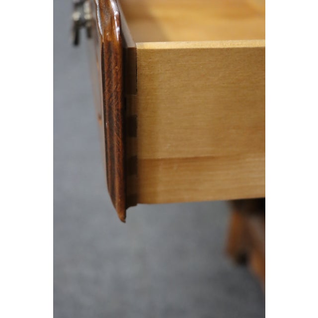 Brown Ethan Allen His and Hers Birchwood Nightstands, Pair For Sale - Image 8 of 17