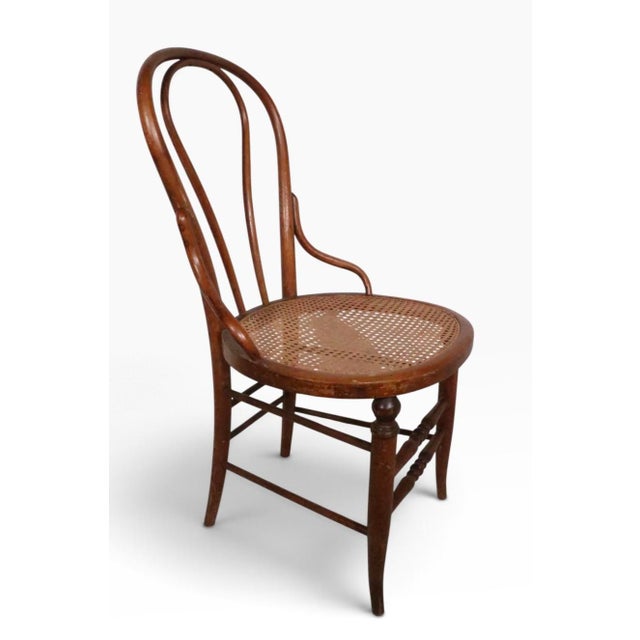 Set of Four Late 19th Century Bentwood Bistro Cafe Dining Chairs For Sale - Image 10 of 14