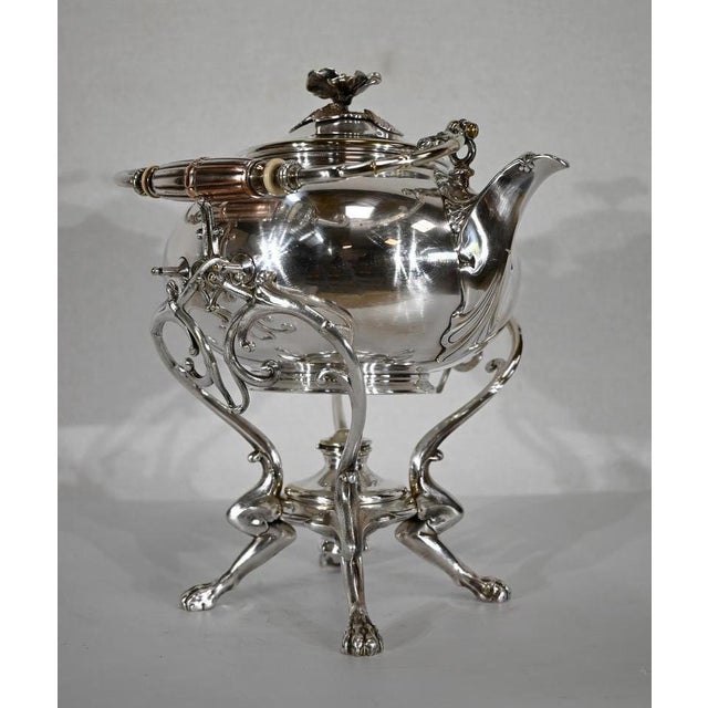 Early 20th Cethly Samovar in Silver Metal from Maison Christofle For Sale - Image 13 of 18