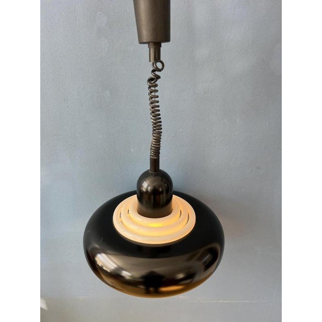 Space Age Black UFO Pendant Lamp by Knud Christensen For Sale - Image 11 of 11