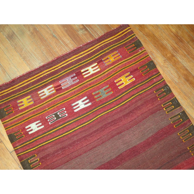 Vintage Persian Sofreh Kilim For Sale - Image 13 of 18