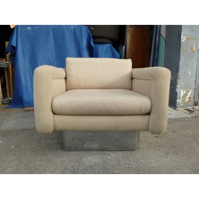 1970s Vintage Designer Club Chair For Sale - Image 10 of 10