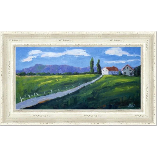"Petaluma California" Contemporary Landscape Oil Painting For Sale - Image 10 of 11