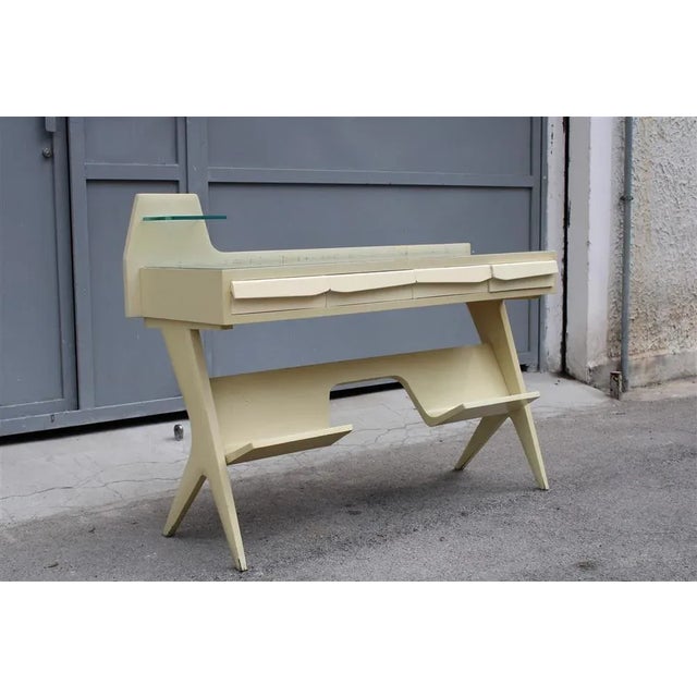 Italian Lacquered Wood Vanity Console by Vittorio Dassi for Dassi For Sale - Image 14 of 18