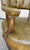Set of Four Vintage Lewittes Tufted Sage Vinyl Club/Conference Chairs With Brass Casters For Sale - Image 15 of 17
