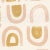 Abstract Schumacher X Hadiya Williams Threshold Printed Linen Fabric in Salt & Ochre For Sale - Image 3 of 4