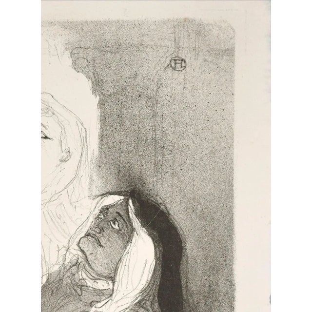 Full title: Au Theatre de la Renaissance: Sarah Bernhardt dans ''Phèdre'' de Racine. Original lithograph on wove paper by...