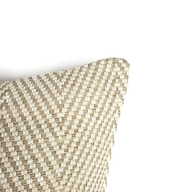 Kravet Kravet Bow Herringbone in Sand Pillow Cover For Sale - Image 4 of 7