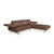 Model 24/7 Corner Sofa and Ottoman in Brown Leather, Wood and Chrome from Joop, Set of 2 For Sale - Image 6 of 18