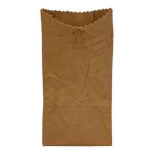 Michael Harvey Ceramic Brown Paper Bag Pop Art Sculpture, 1970s