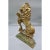 A large and beautifully detailed hollow cast brass lion in the classic heraldic rampant pose — one paw resting on an...