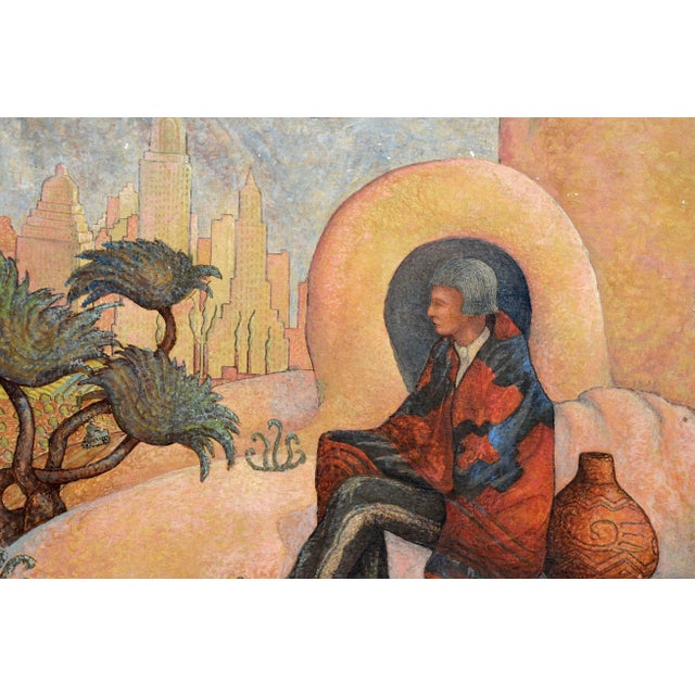 Impressionist Benjamin G. Vaganov "Once The Master" Impressionist Tempera on Linen 1955 For Sale - Image 3 of 8