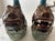Vintage Pair of Chinese Porcelain Statues of Koi Dragon Carp Dragon Fish Figurines. 10"h & 9.5"h For Sale - Image 10 of 14