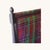 Large Antique Armchair with High Armrests in Tartan Fabric, 1890s For Sale - Image 9 of 13