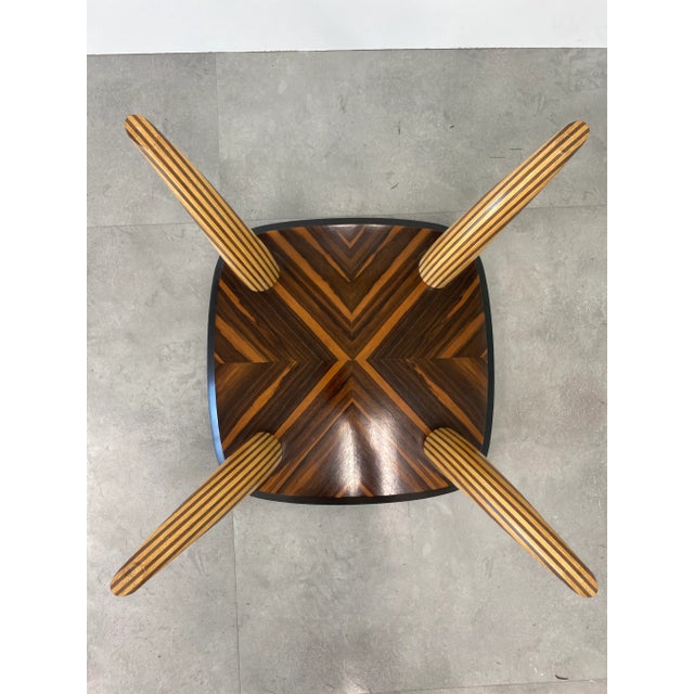 Coffee Exotic Zebra Wood Faux Tusk Coffee Table by Henredon For Sale - Image 8 of 11