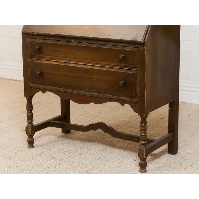 Wood Antique Victorian Secretary, Hutch For Sale - Image 7 of 12