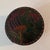 Dark green folk art pantry box with a hand painted turkey and dotted detail along the edge