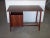 Wood Wooden Writing Desk with Brass Details, 1960s For Sale - Image 7 of 12