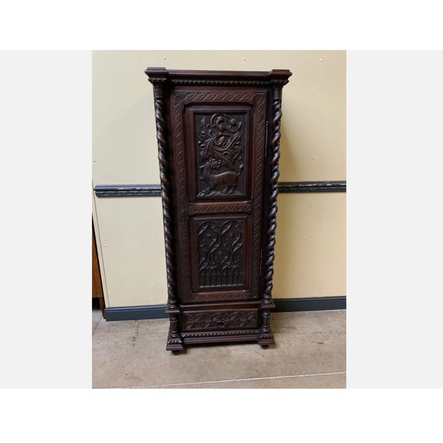 Late 19th Century Antique Neo-Gothic Cabinet, 1880 For Sale - Image 5 of 11