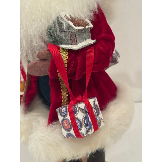 Wood Vintage Lynn Haney “Presents From Home” Santa #1143 For Sale - Image 7 of 12