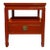 1980s Asian Red Lacquer Nightstand For Sale