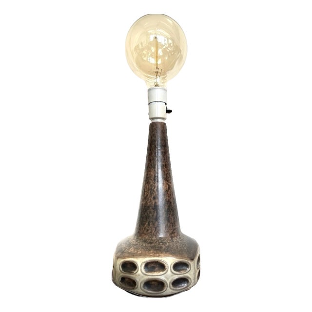 Vintage Stoneware Table Lamp from Michael Andersen & Son, Denmark, 1960s For Sale