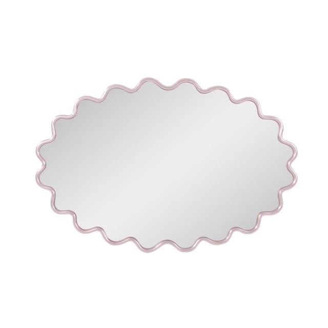 The Cloud Mirror features a wavy frame that is meticulously hand-painted in the USA. This mirror is designed to complement...