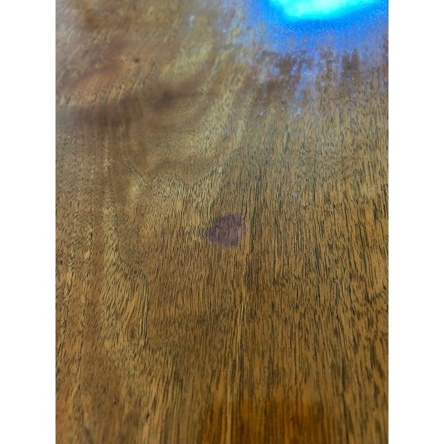 Brown Early 20th Century Drop Leaf Mahogany Tea Cart Attributed to Imperial Furniture Co. For Sale - Image 8 of 12