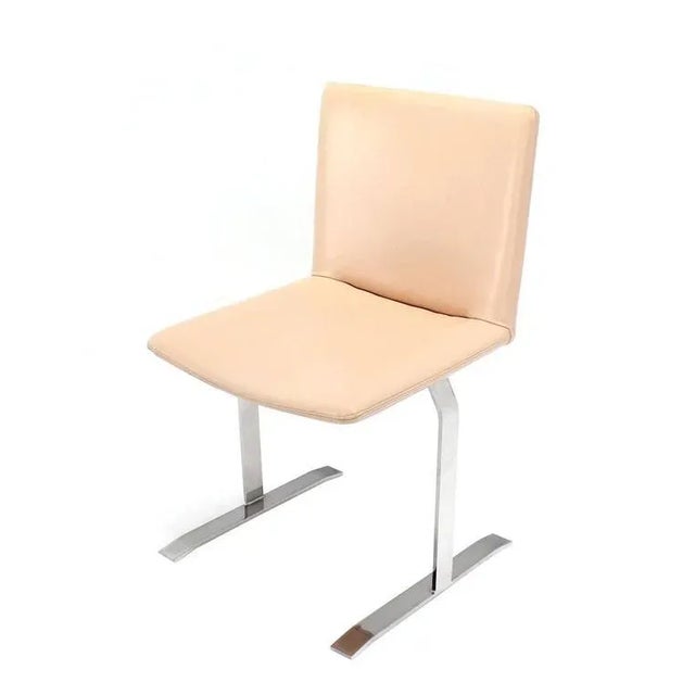 Chrome Chrome Base Mid Century Dining Chairs - Set of 4 For Sale - Image 8 of 11