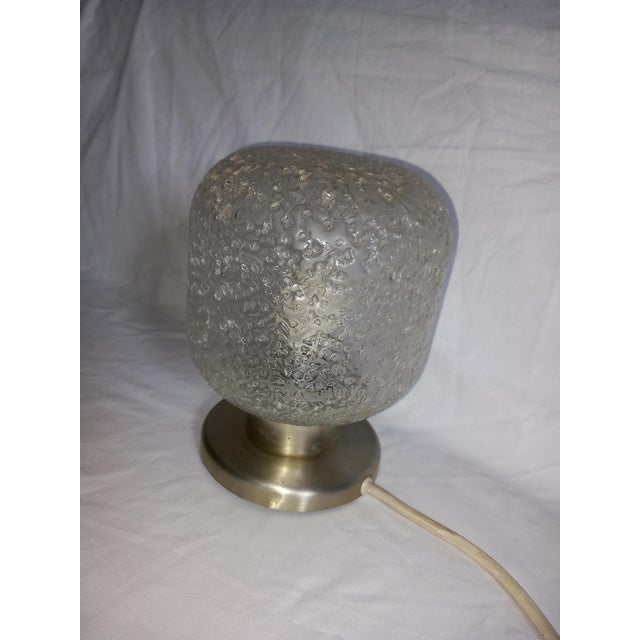 Mid-Century Modern Table Lamp in Aluminum and Glass from Doria Leuchten, Germany, 1970s For Sale - Image 3 of 10