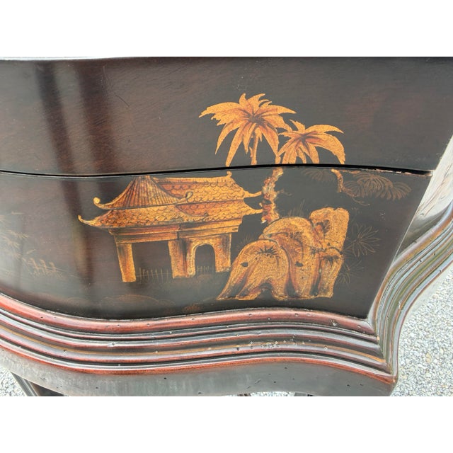 Theodore Alexander Indochine the Floral Painted Box Accent Table For Sale - Image 9 of 13