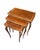 Brown Antique Louis XV French Parquetry Top Nest of Tables, 1920s, Set of 3 For Sale - Image 8 of 8