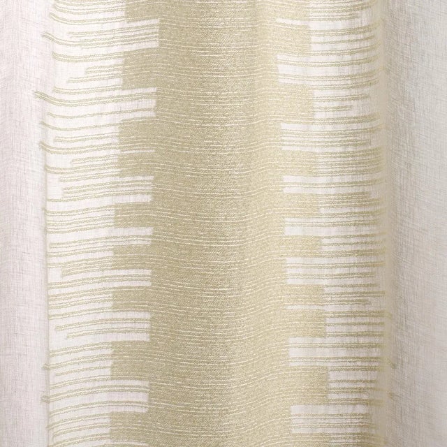 SAMPLE - Schumacher Bonneville Sheer Fabric In Ivory For Sale
