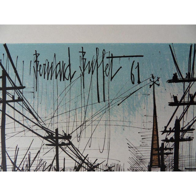 Bernard Buffet, The Road, 1962, Lithographic Poster For Sale - Image 5 of 6