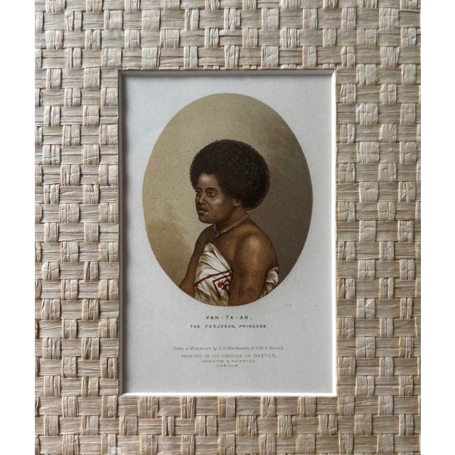 Vintage Boho Topographical Map of the Fiji Islands For Sale In West Palm - Image 6 of 7