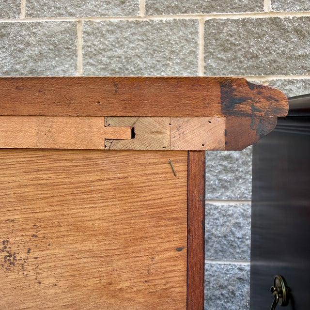 Vintage Chippendale Solid Mahogany 4 Drawer Nightstand Chests Attr. Crescent Furniture For Sale - Image 11 of 14