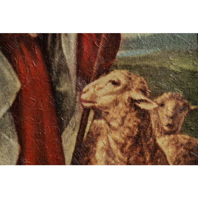 Metal The Good Shepherd | Lighted Plastic Funeral Home Art Display For Sale - Image 7 of 10
