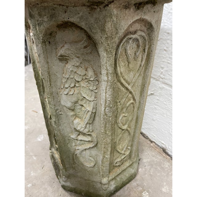 English Early 20th Century English Hexagonal Planter Stand, Griffin and Scroll Work Design Work For Sale - Image 3 of 8